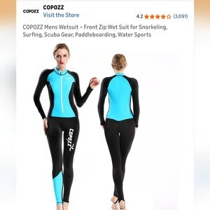 Women's Blue and Black Skin